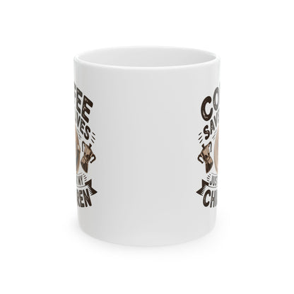 Coffee Saves Lives Mug – Funny Mom Coffee Mug, Sleep Deprived Parent Gift, Coffee Lover Cup, Mom Humor Mug, Gift for Parents  11oz