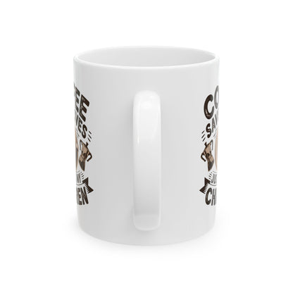 Coffee Saves Lives Mug – Funny Mom Coffee Mug, Sleep Deprived Parent Gift, Coffee Lover Cup, Mom Humor Mug, Gift for Parents  11oz