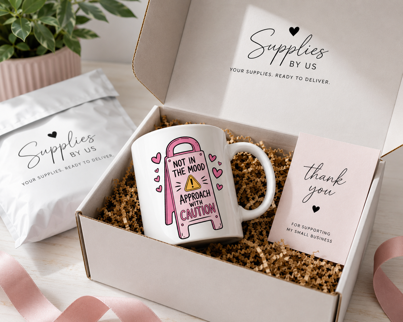 Not In The Mood Mug – Funny Sarcastic Coffee Mug, Approach With Caution Cup, Introvert Humor Gift, Coworker Mug, Relatable Office Gift 11oz